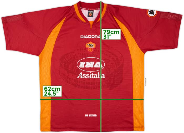 1997-98 Roma Home Shirt - 8/10 - (XXL)