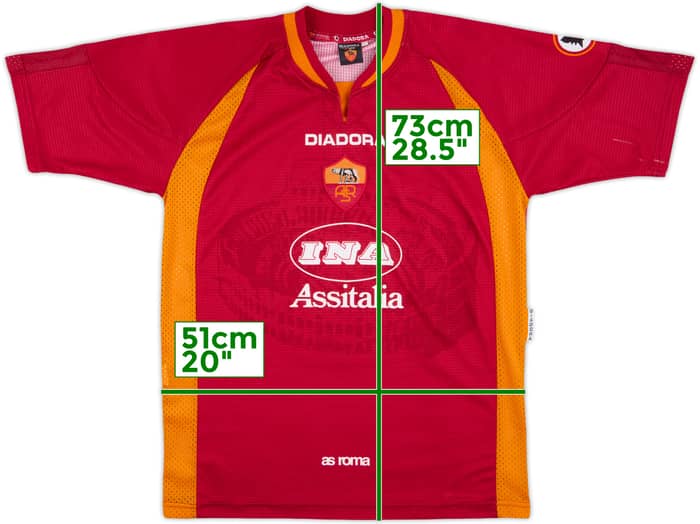 1997-98 Roma Home Shirt - 9/10 - (S)