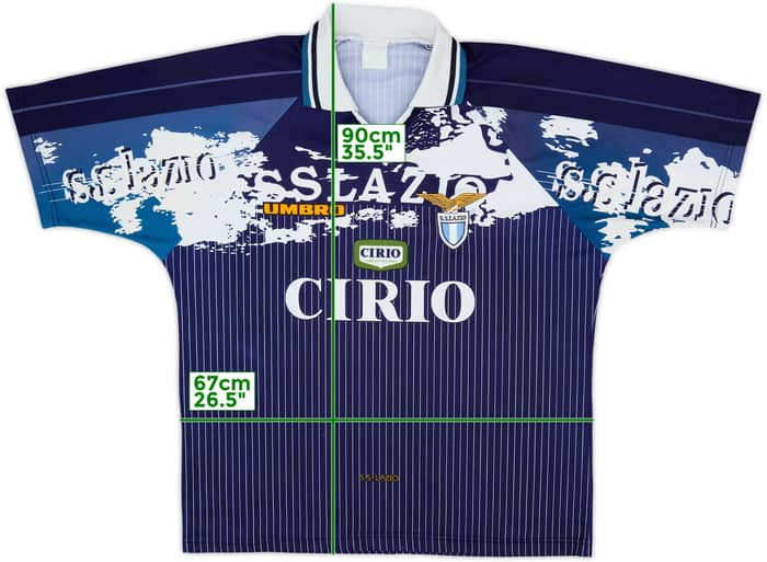 1996-98 Lazio Away Shirt - 8/10 - (XL)