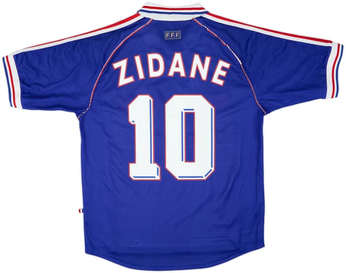 1998-00 France Home Shirt Zidane #10 - 6/10 - (M)