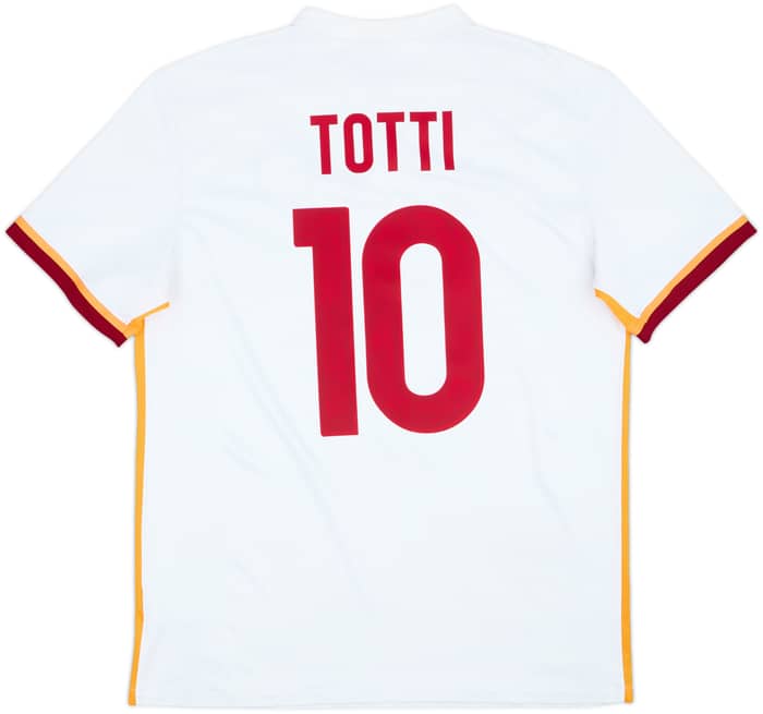 2015-16 Roma Away Shirt Totti #10 - 9/10 - (L)