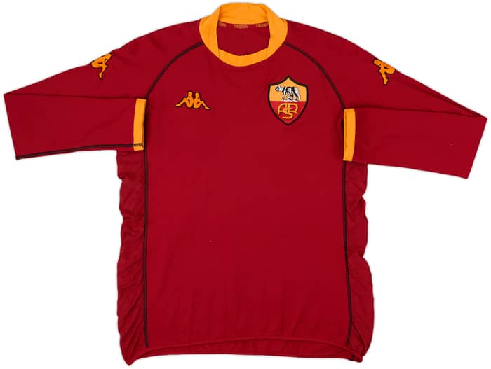 2002-03 Roma Home L/S Shirt Totti #10 - 7/10 - (L)