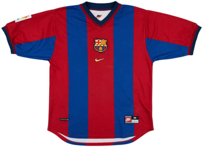 1998-00 Barcelona Home Shirt Rivaldo #11 - 8/10 - (M)