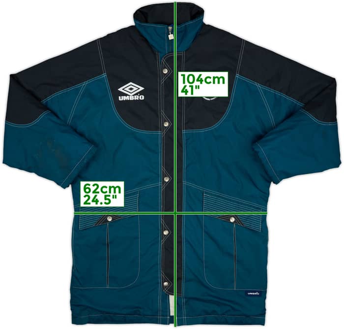 1995-96 Ajax Umbro Bench Coat - 9/10 - (L)