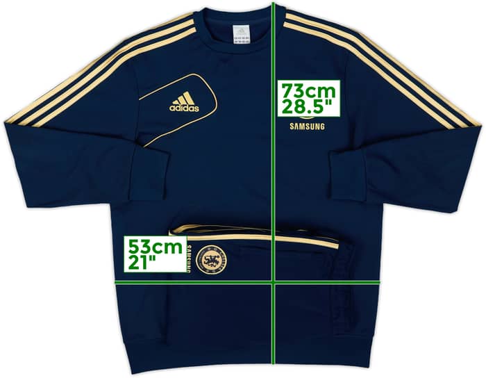 2012-13 Chelsea adidas Sweat Top - 10/10 - (L)