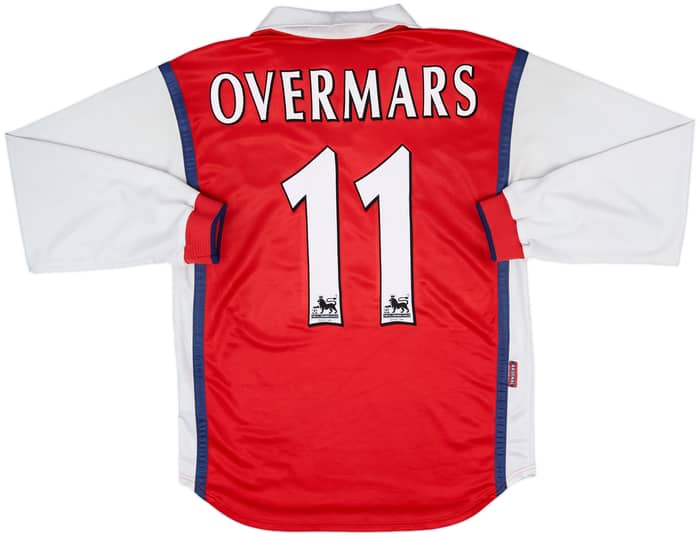 1998-99 Arsenal Home L/S Shirt Overmars #11 - 6/10 - (S)