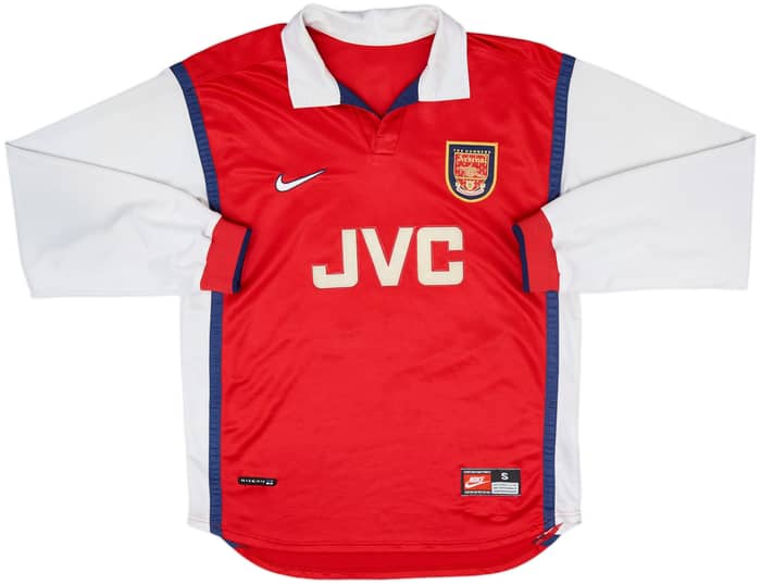 1998-99 Arsenal Home L/S Shirt Overmars #11 - 6/10 - (S)