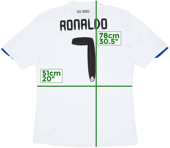 2010-11 Real Madrid Home Shirt Ronaldo #7 - 8/10 - (L)