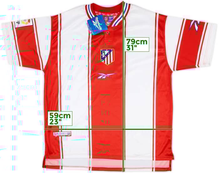 1999-00 Atletico Madrid Home Shirt (L)