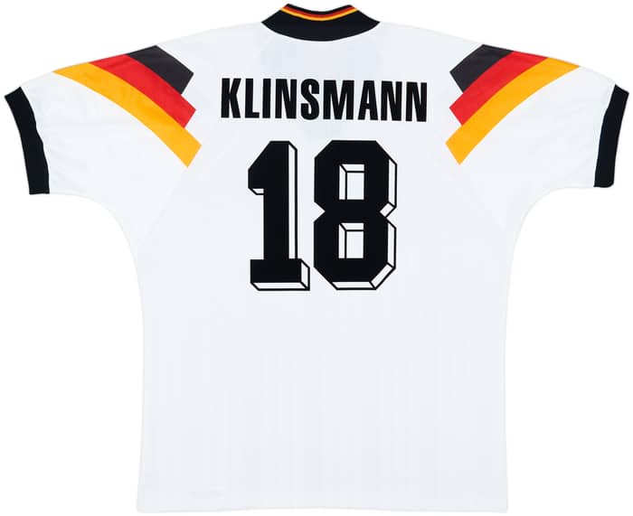 1992-94 Germany Home Shirt Klinsmann #18 - 9/10 - (XXL)