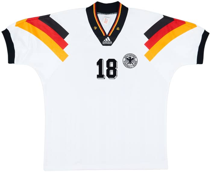 1992-94 Germany Home Shirt Klinsmann #18 - 9/10 - (XXL)