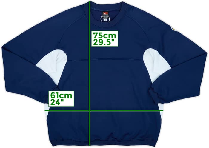 2000-01 Valencia Nike Sweat Top - 9/10 - (L)