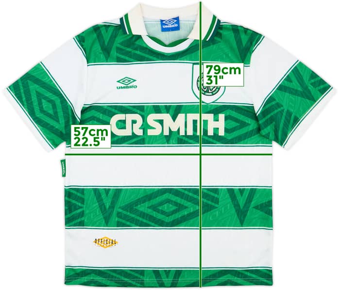 1993-95 Celtic Home Shirt - 8/10 - (L)