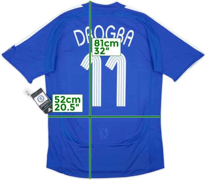 2006-08 Chelsea Home Shirt Drogba #11 (M)