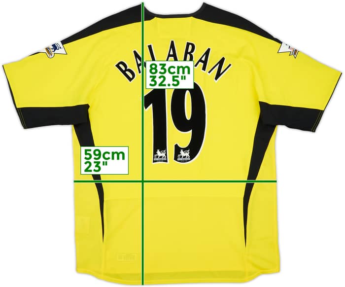 2003-04 Aston Villa Away Shirt Balaban #19 (L)