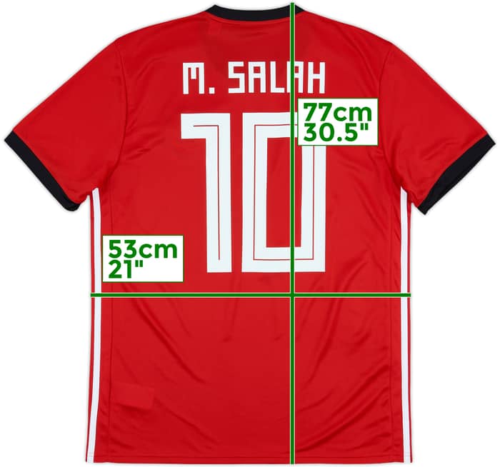 2018-19 Egypt Home Shirt Salah #10 - 9/10 - (M)