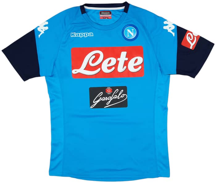 2017-18 Napoli Kappa Training Shirt - 8/10 - (XL)