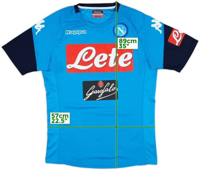 2017-18 Napoli Kappa Training Shirt - 8/10 - (XL)