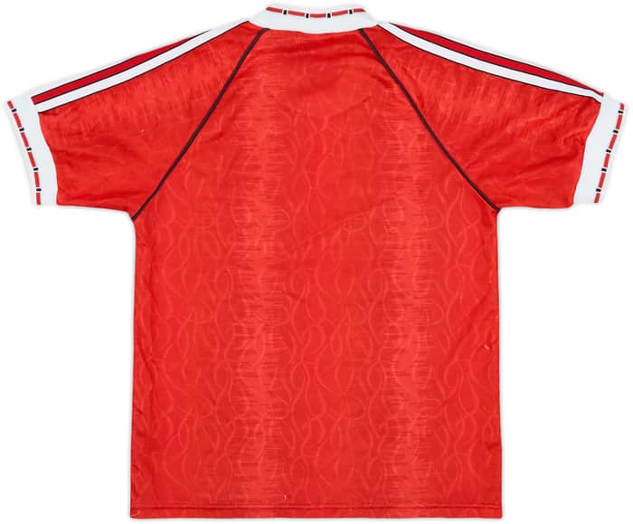 1990-92 Manchester United Home Shirt - 6/10 - (L.Boys)