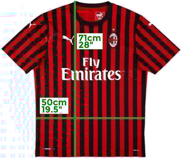 2019-20 AC Milan Home Shirt - 5/10 - (M)