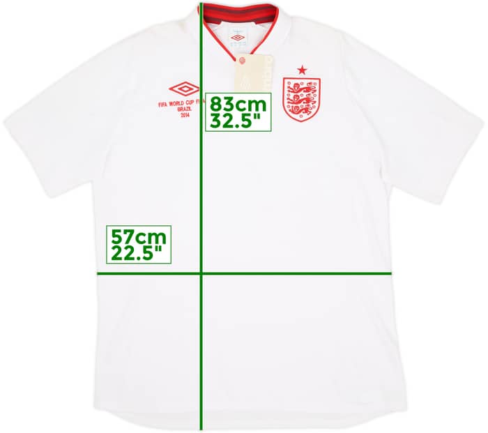 2012-13 England 'World Cup' Home Shirt (XXL)