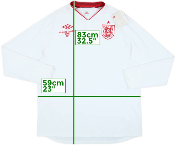 2012-13 England Home L/S Shirt (XL)