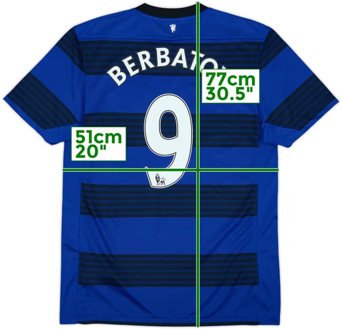 2011-13 Manchester United Away Shirt Berbatov #9 (M)