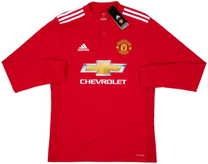 2017-18 Manchester United Home L/S Shirt Ibrahimovic #10 (M)