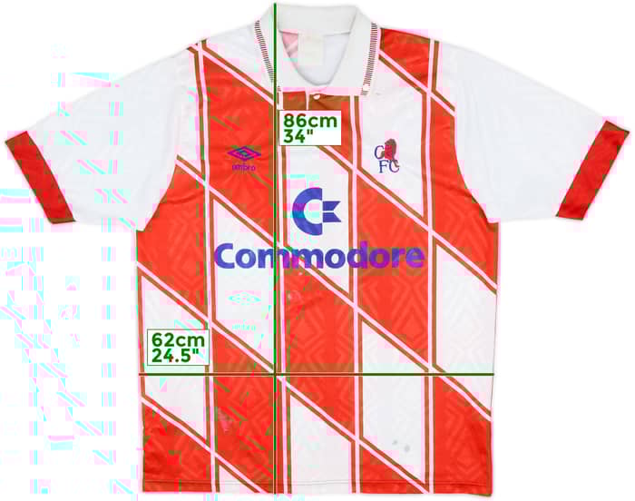 1990-92 Chelsea Away Shirt - 6/10 - (L)