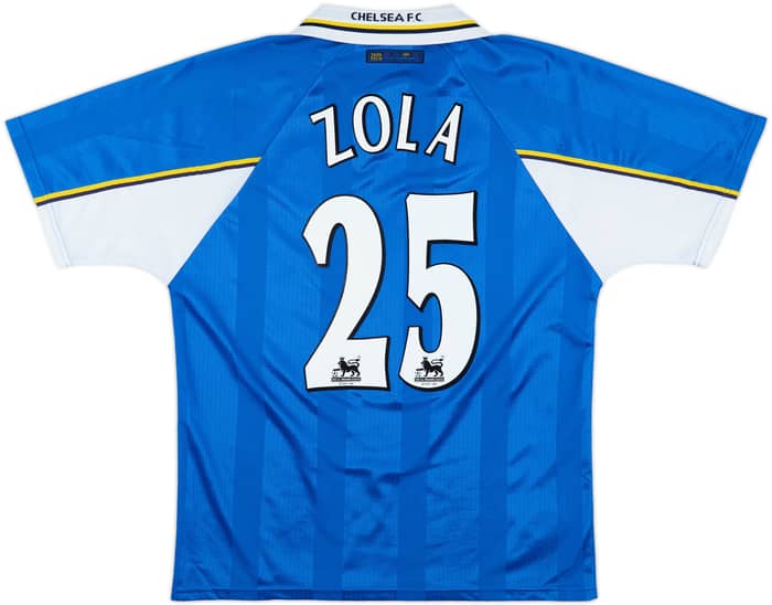 1997-99 Chelsea Home Shirt Zola #25 - 6/10 - (L)