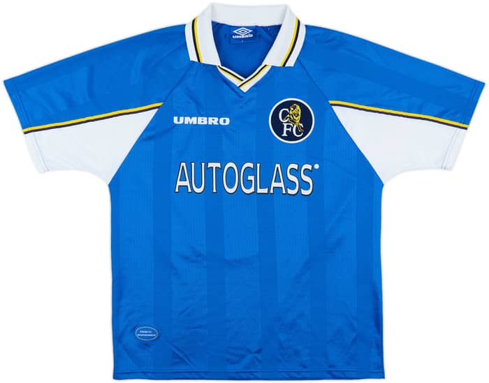 1997-99 Chelsea Home Shirt Zola #25 - 6/10 - (L)