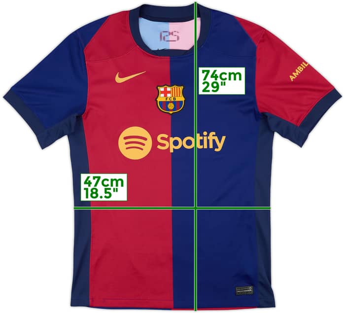 2024-25 Barcelona Home Shirt - 8/10 - (S)