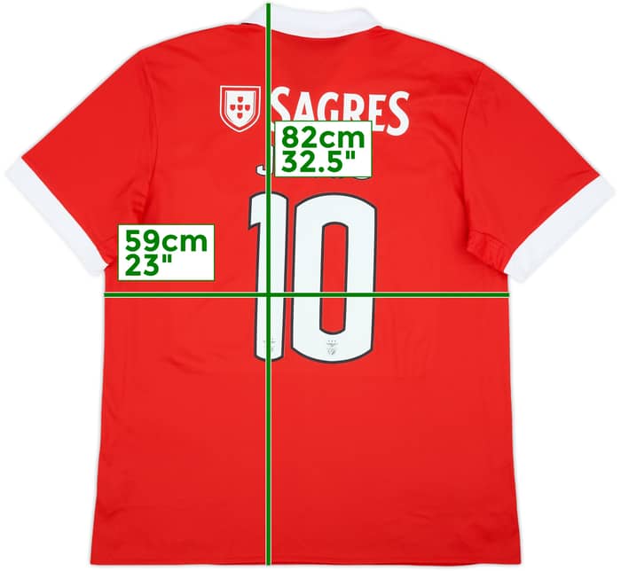 2017-18 Benfica Home Shirt Jonas #10 - 9/10 - (XL)