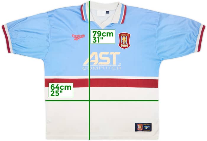 1997-98 Aston Villa Away Shirt - 5/10 - (XL)