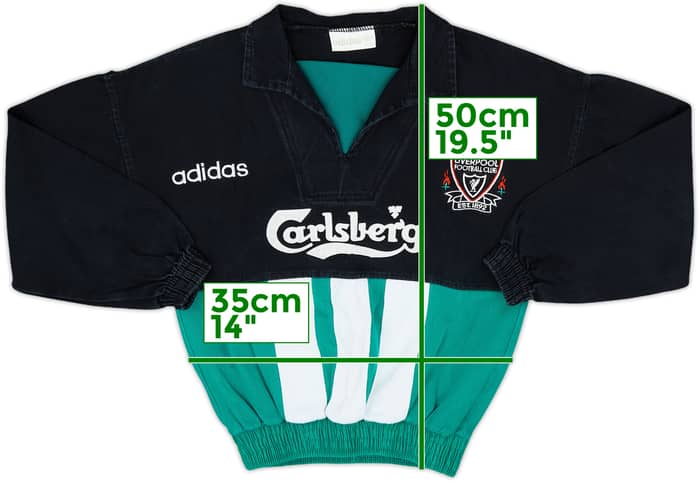 1993-95 Liverpool adidas Drill Top - 8/10 - (S.Boys)