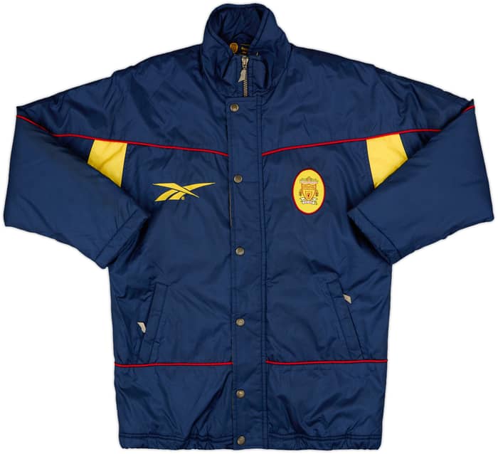 1997-98 Liverpool Reebok Padded Bench Coat - 9/10 - (XL.Boys)