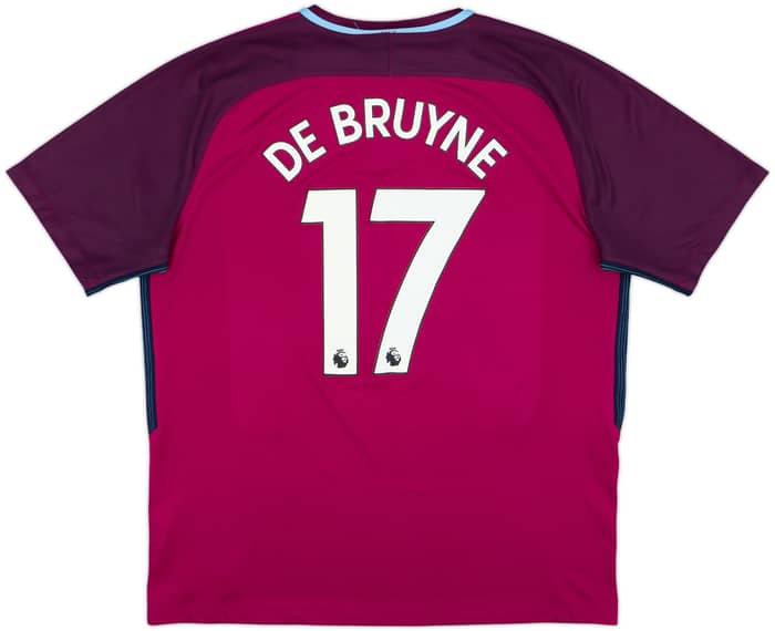 2017-18 Manchester City Away Shirt De Bruyne #17 - 8/10 - (XL)