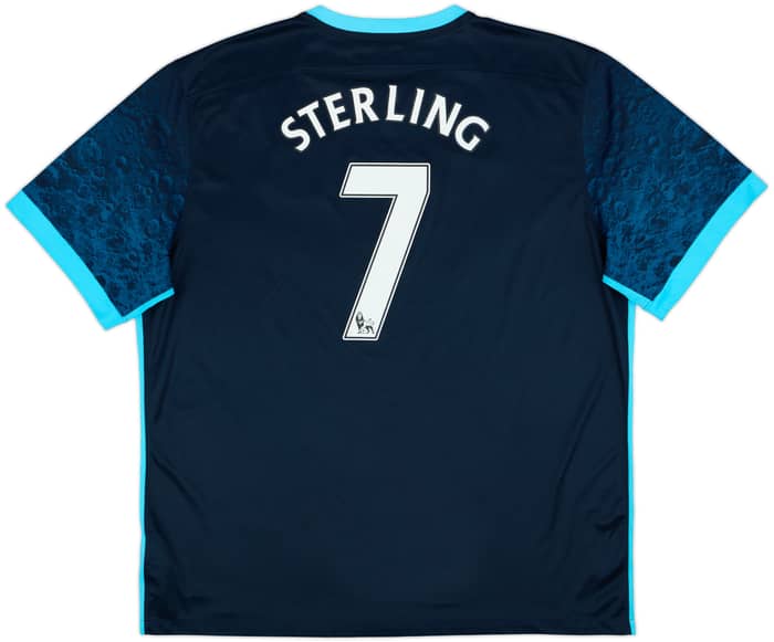 2015-16 Manchester City Away Shirt Sterling #7 - 7/10 - (XXL)