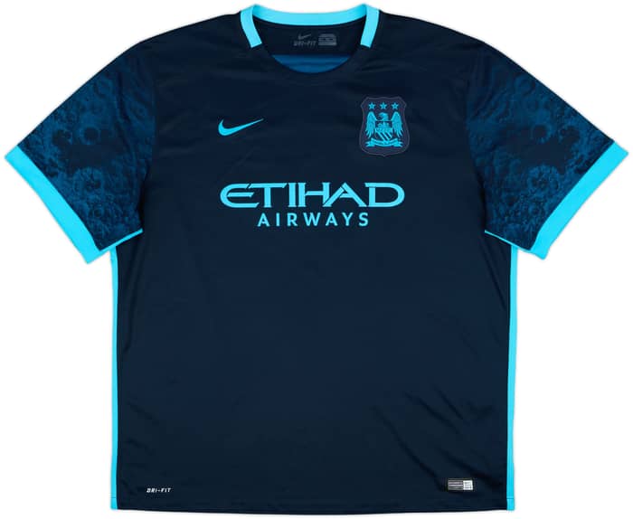 2015-16 Manchester City Away Shirt Sterling #7 - 7/10 - (XXL)