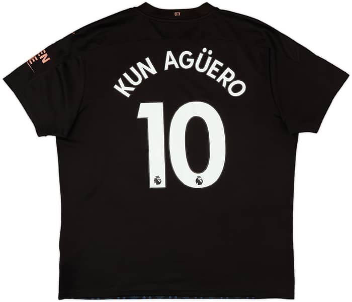 2020-21 Manchester City Away Shirt Kun Aguero #10 - 8/10 - (XXL)