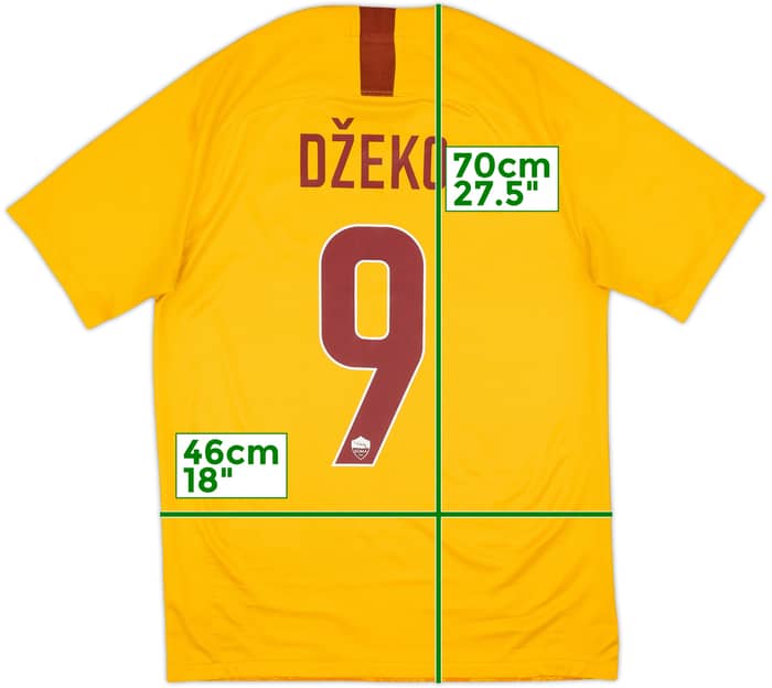 2018-19 Roma Third Shirt Dzeko #9 - 8/10 - (S)