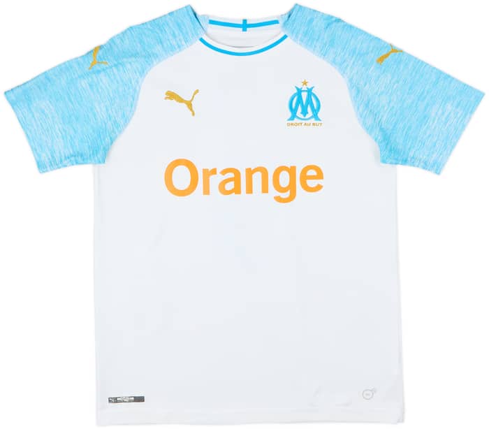 2018-19 Olympique Marseille Home Shirt Balotelli #9 - 8/10 - (XL.Boys)