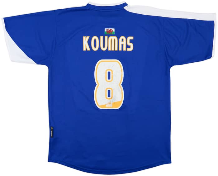 2005-06 Cardiff City Home Shirt Koumas #8 - 4/10 - (L)