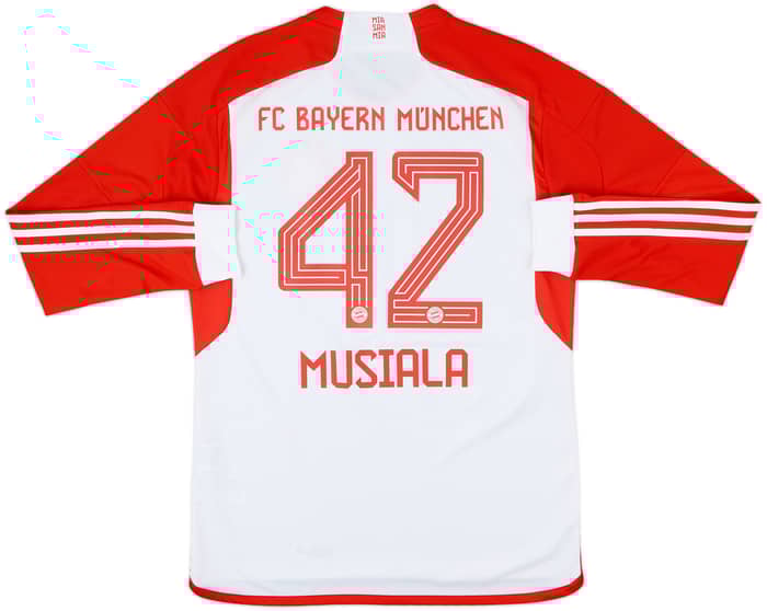 2023-24 Bayern Munich Home L/S Shirt Musiala #42 - 10/10 - (M)