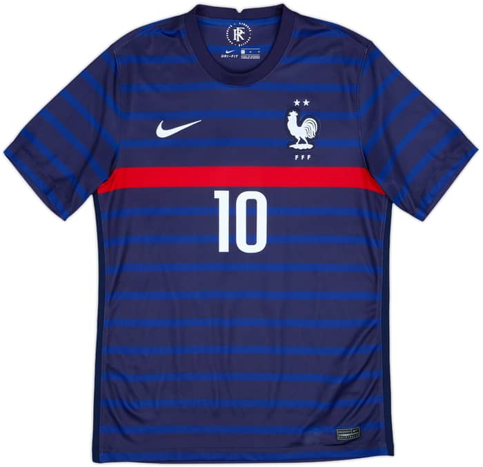 2020-21 France Home Shirt Mbappe #10 - 9/10 - (M)