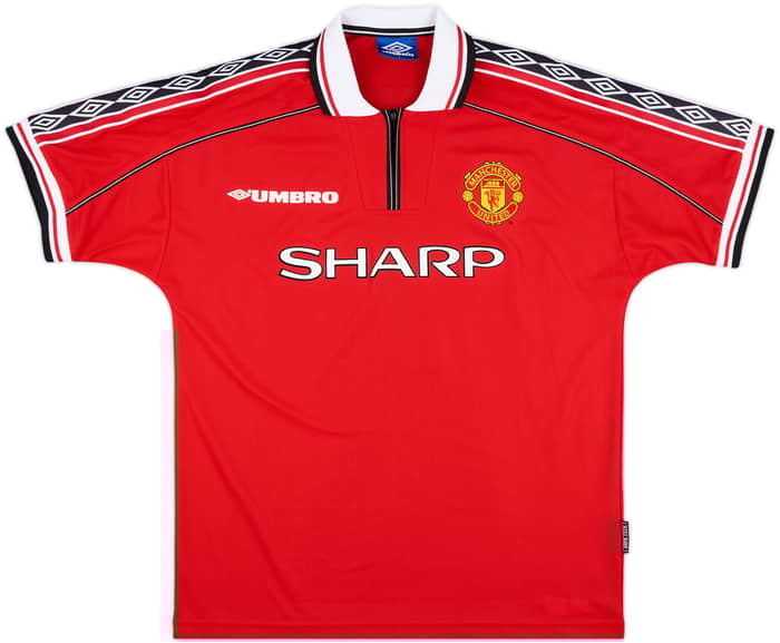 1998-00 Manchester United Home Shirt Beckham #7 - 10/10 - (L)