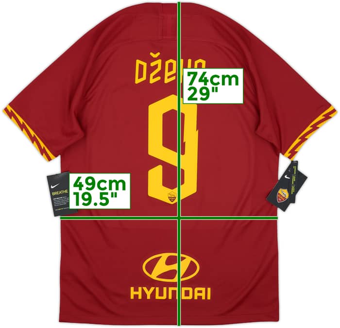 2019-20 Roma Home Shirt Dzeko #9 (M)