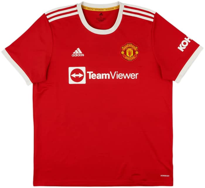 2021-22 Manchester United Home Shirt B.Fernandes #18 - 6/10 - (XL)