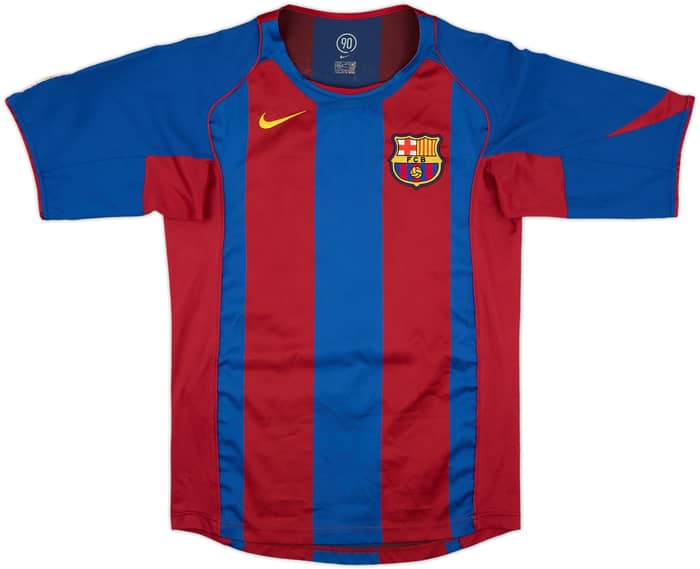 2004-05 Barcelona Home Shirt Ronaldinho #10 - 10/10 - (S)