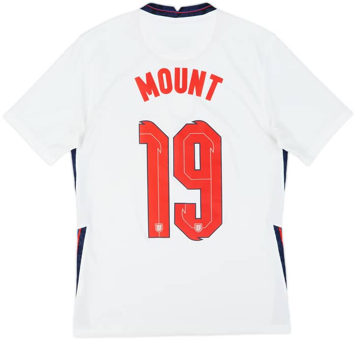 2020-22 England Home Shirt Mount #19 - 8/10 - (S)